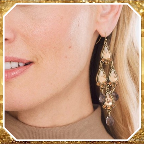 Chico’s Mia Drop Chandelier Earrings - Picture 4 of 5
